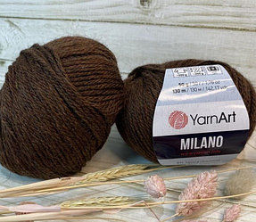 Пряжа Ярнарт Милано (Yarnart Milano) цвет 871 коричневый