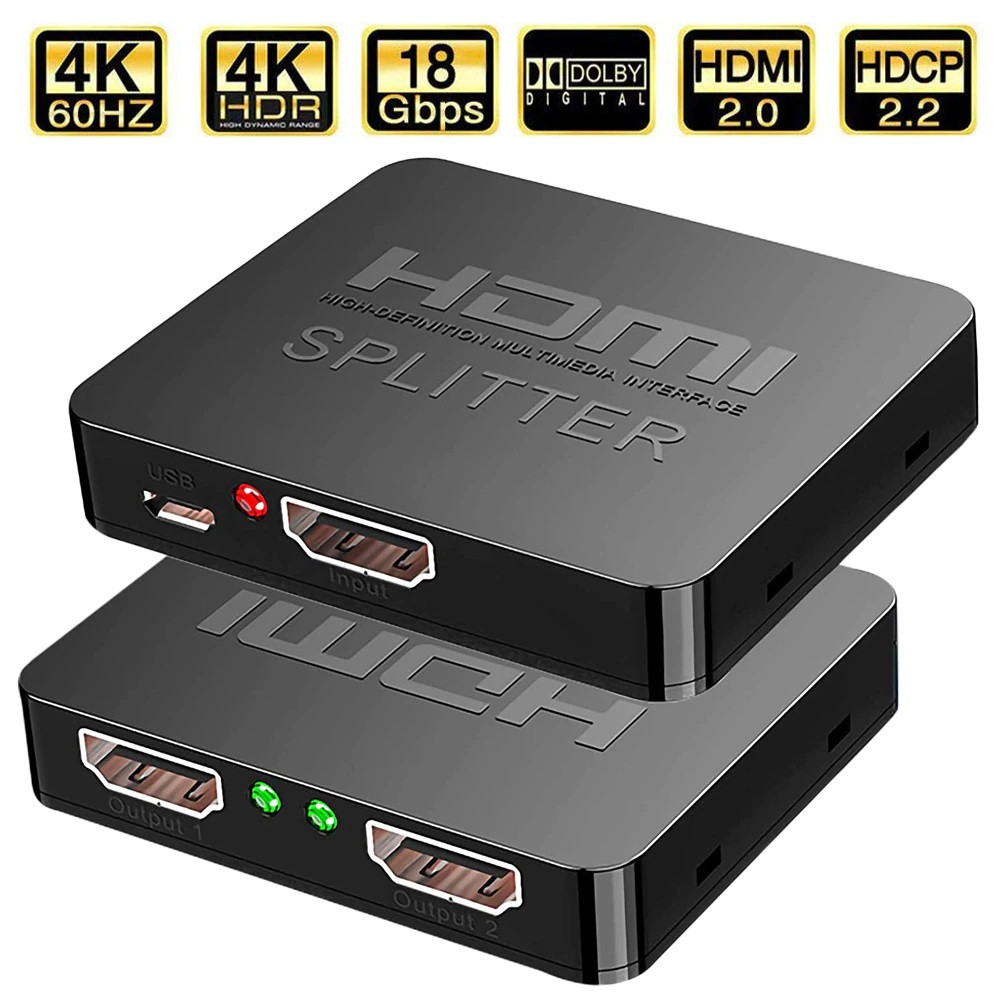 HDMI сплиттер (1 вход HDMI - 2 выхода HDMI) Орбита OT-AVW50 - фото 1 - id-p172555376