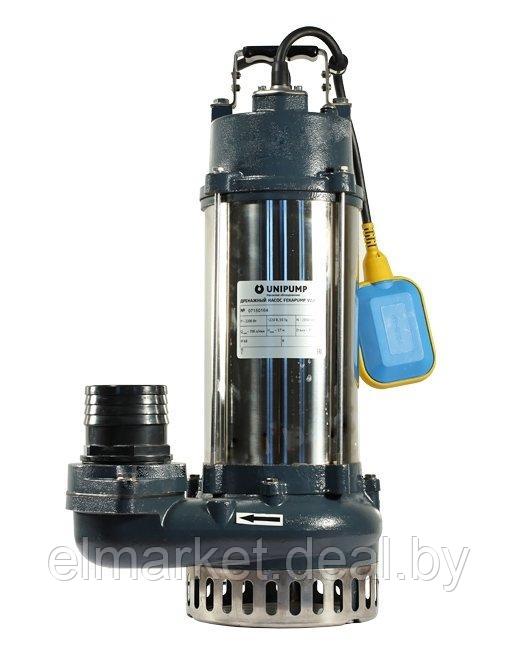 Фекальный насос Unipump FEKAPUMP V 2200F серебристый, черный - фото 1 - id-p172556281