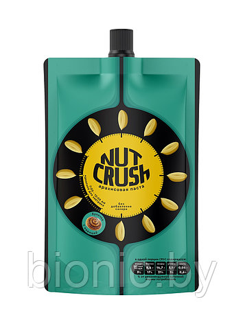 Паста арахисовая "NutCrush" "Булочка с корицей" с карамелью и корицей , 200 г 1/16, фото 2