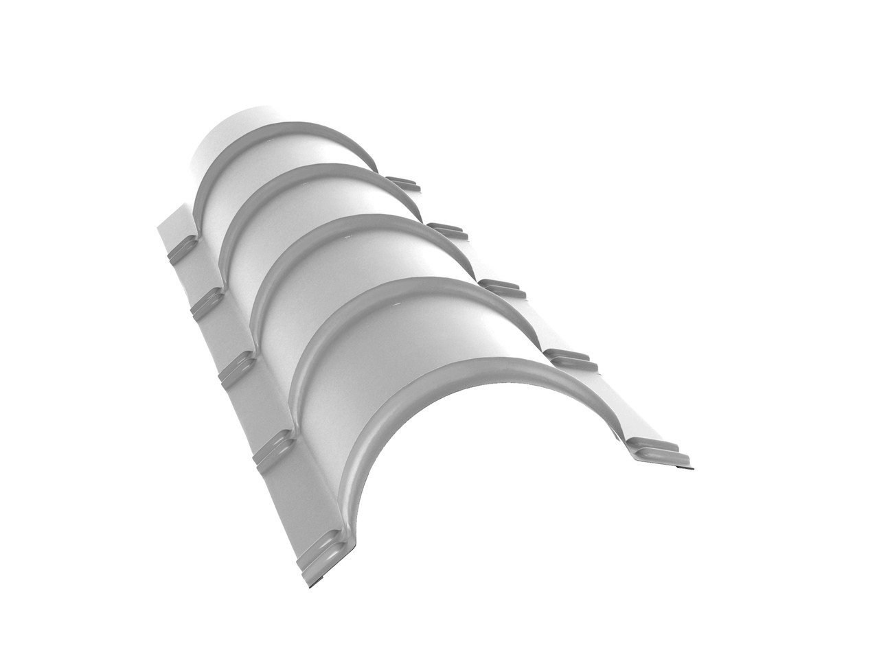 Конек полукруглый RAL 9003 230х1985