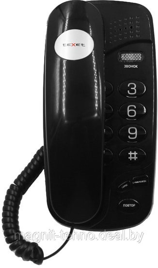 Проводной телефон TeXet TX-238 (черный) - фото 2 - id-p172570696