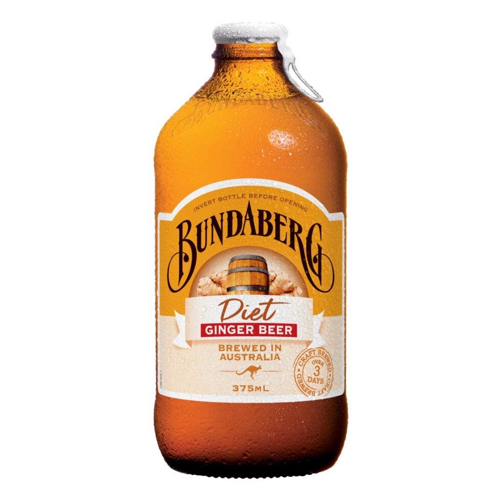 Напиток Bundaberg Ginger Beer Diet, 375 мл (имбирный низкокалорийный)
