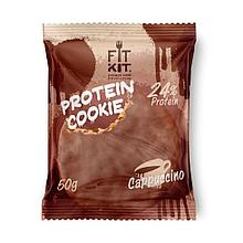 Печенье протеиновое в глазури Fit Kit Капучино, 50 г