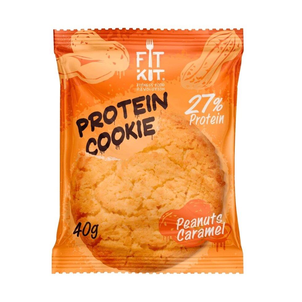 Печенье протеиновое Fit Kit Арахис-Карамель, 40 г