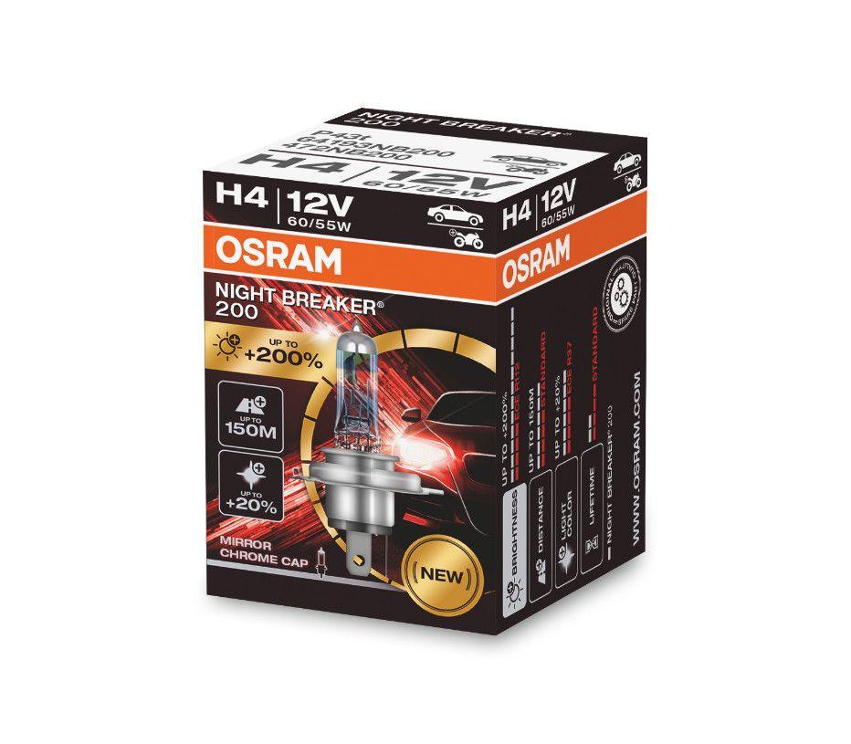 H4 OSRAM NIGHT BREAKER 200 64193NB200