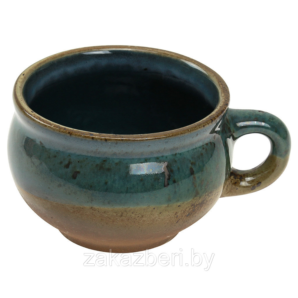 "Блю чиз" Чашка чайная каменная керамика 230мл, д9см, h6,5см (Россия)