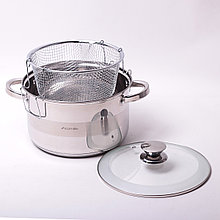 Набор посуды кастрюля 6.5л; вкладка дуршлаг для макарон из нерж стали Kamille KM 5625 S