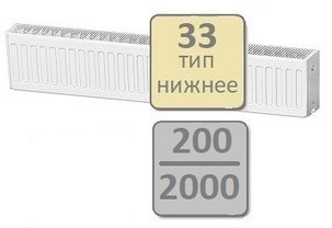 Радиатор стальной LEMAX Valve Compact 33-200 2000, фото 2
