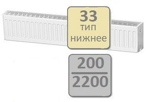 Радиатор стальной LEMAX Valve Compact 33-200 2200, фото 2