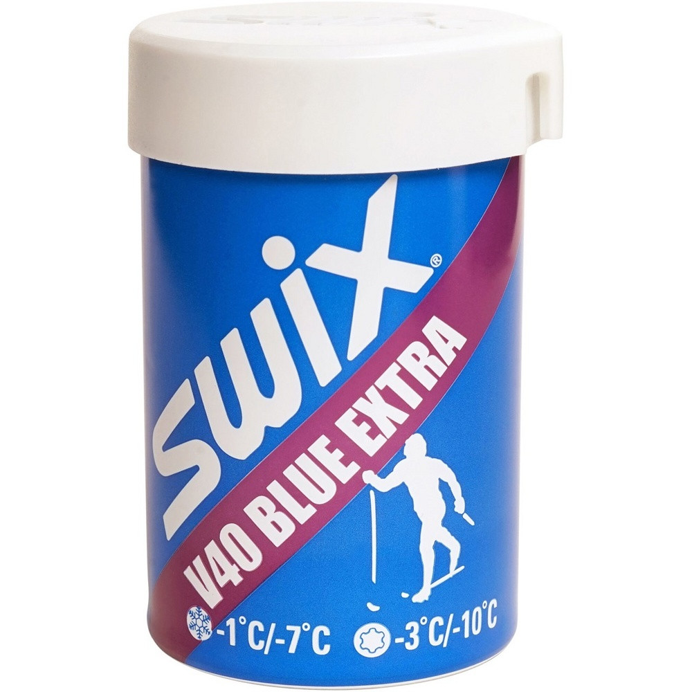 Мазь держания лыжная Swix V40 Blue Extra Hardwax -1/-7C, 45 гр.