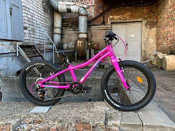 Велосипед детский Merida Matts J.20+ Eco шелковый розовый/пурпурный/голубой