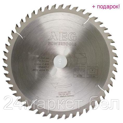 Диск пильный (по дереву) AEG D 254х30х3,2 мм 48Z (1 шт.) 4932430471, фото 2