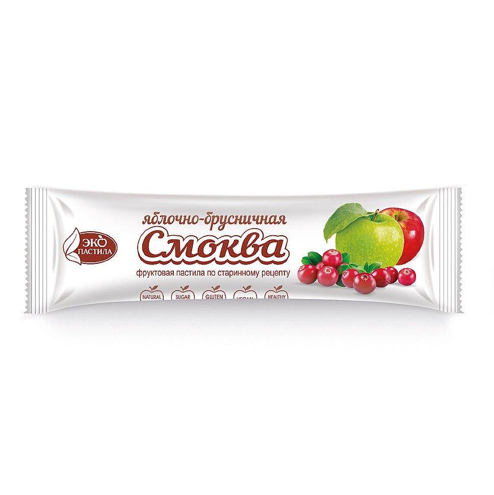 Пастила яблочно-брусничная Смоква 30 г