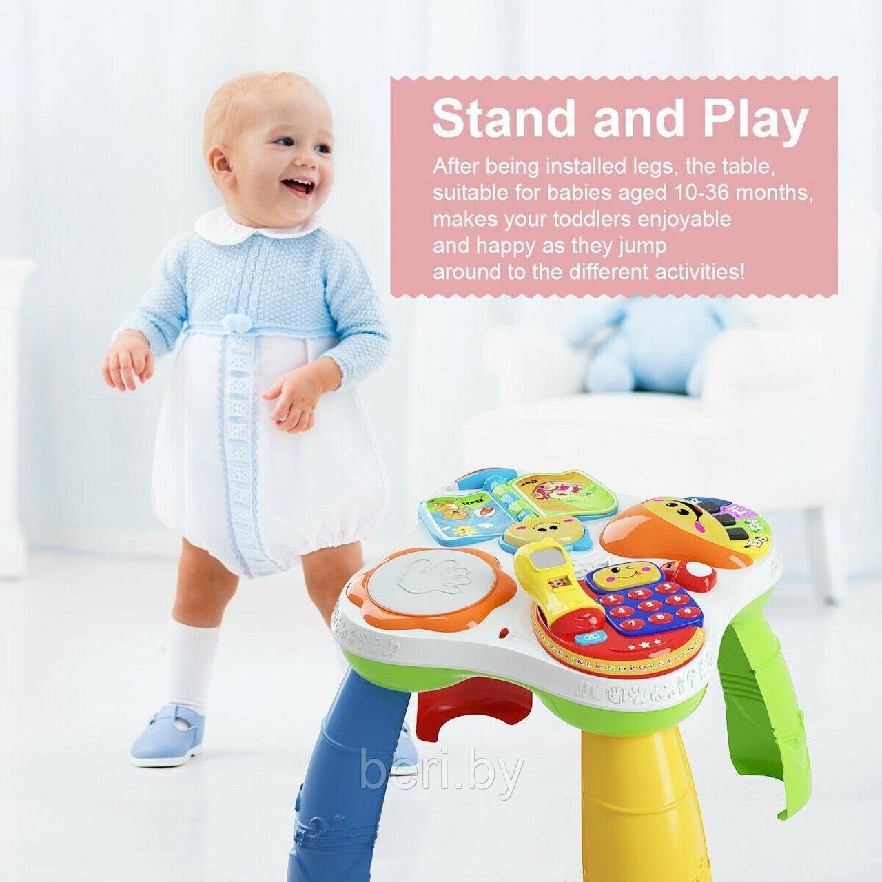 QX-91102E Детский музыкальный развивающий столик Abero Fun Learning Table - фото 10 - id-p172473218