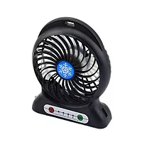 Мини вентилятор USB Fashion Mini Fan, 3 скорости обдува (заряжается от USB) Чёрный