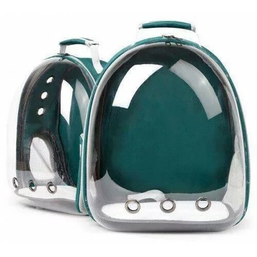 Рюкзак переноска Pet Carrier Backpack для домашних животных (Зелёный) - фото 1 - id-p172594713