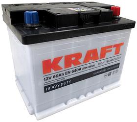 Автомобильный аккумулятор KrafT R 60 (60 A/ч)
