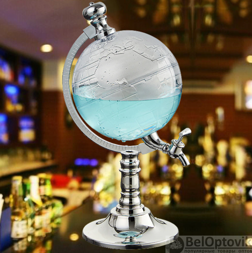 Мини Бар Глобус диспенсер для напитков 3,5 литра Globe Drink - фото 6 - id-p172596247