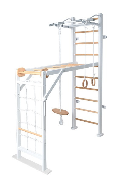 Детский спортивный комплекс Perfetto sport Scala in legno 2 bianco-naturale PS-118