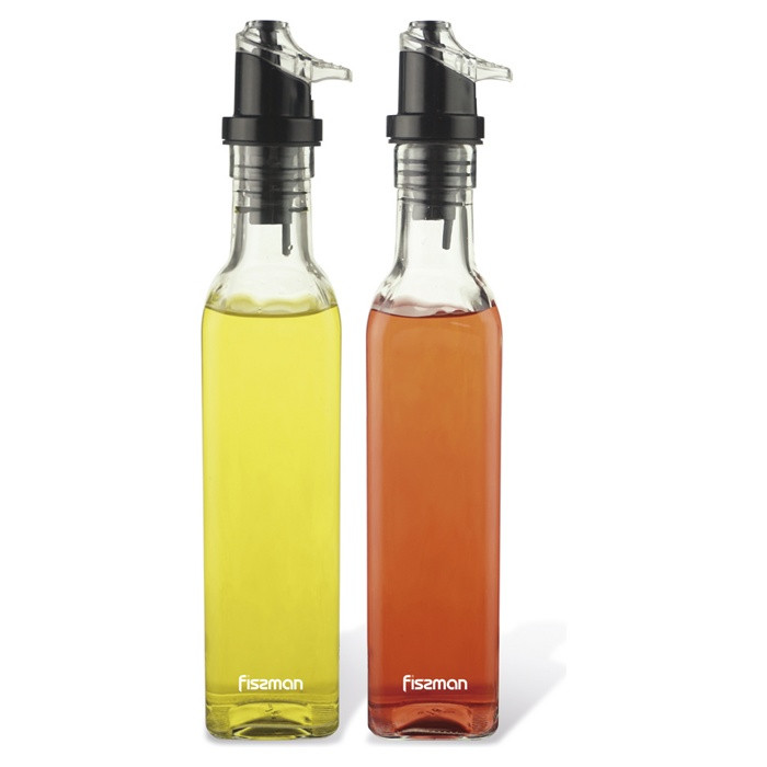 FISSMAN 6514 Набор бутылочек для масла и уксуса 2х250мл (стекло) Дания - фото 1 - id-p172595782