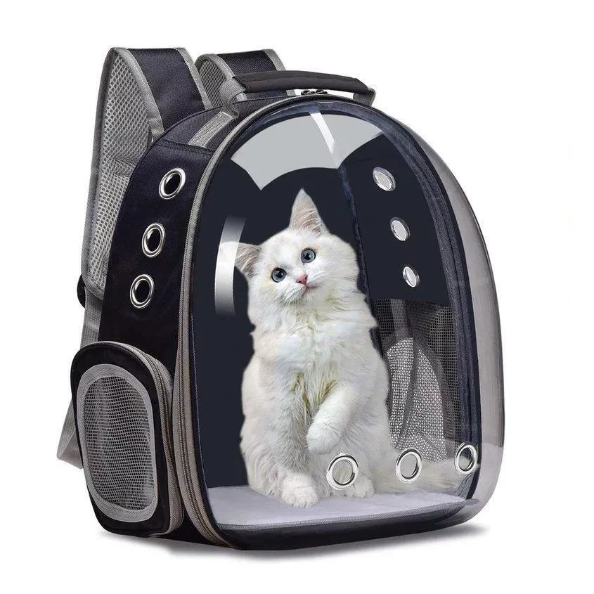 Рюкзак переноска  Pet Carrier Backpack для домашних животных (Чёрный)