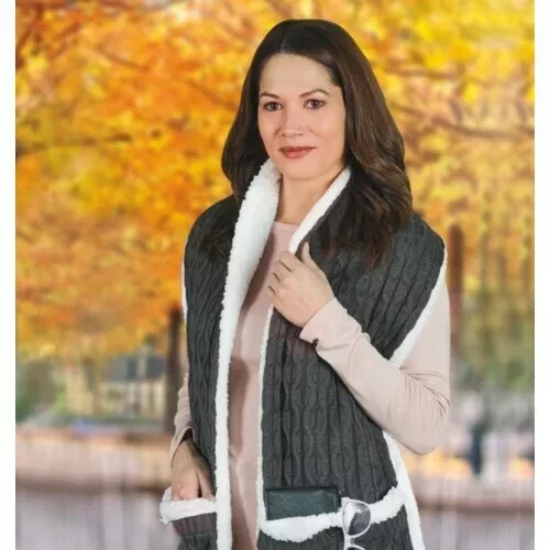 Универсальный шарф-безрукавка Huggle Pocket Scarf - фото 6 - id-p172599531