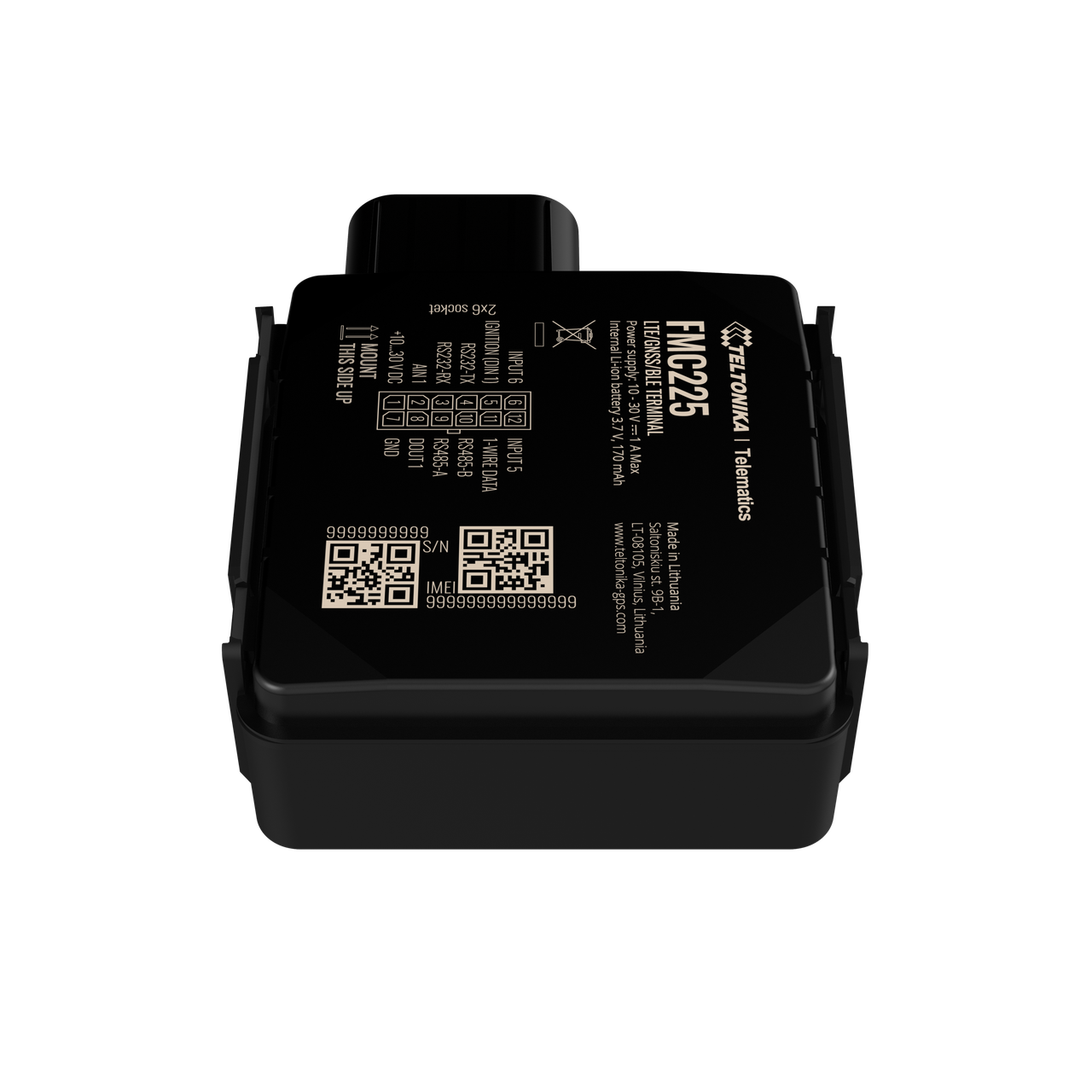 Автомобильный GPS трекер Teltonika FMC225 (поддержка 4G/2G) - фото 2 - id-p172603419