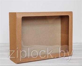 Коробка упаковочная картонная 225*180*40Е окно - фото 1 - id-p167132725