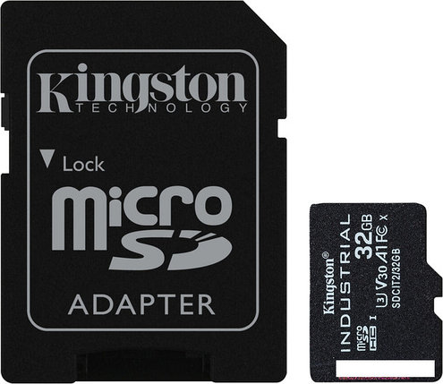 Карта памяти Kingston Industrial microSDHC SDCIT2/32GB 32GB (с адаптером), фото 2