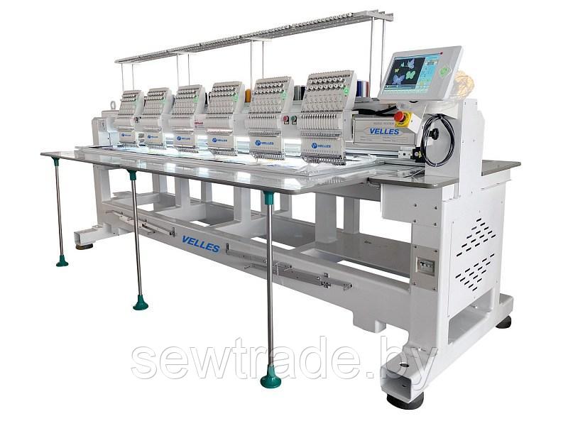 Промышленная шестиголовочная вышивальная машина VELLES VE 1506FAS-CAP (400х450) - фото 1 - id-p172612210