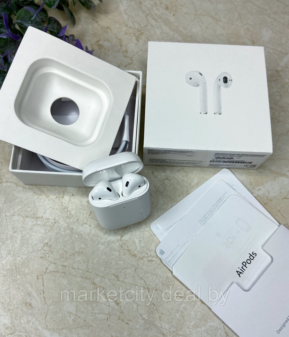 Беспроводные наушники AirPods 2 - фото 5 - id-p172619346