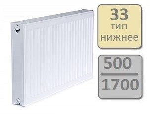 Радиатор стальной LEMAX Valve Compact 33-500 1700, фото 2