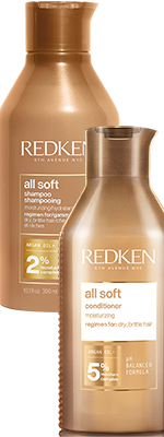Комплект Редкен Олл Софт шампунь + кондиционер (300+250 ml) для питания и увлажнения сухих и ломких волос -