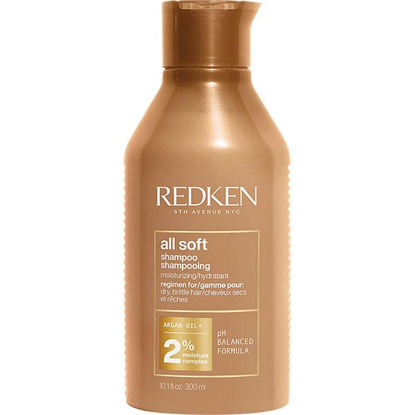Шампунь Редкен Олл Софт для питания и увлажнения сухих и ломких волос 300ml - Redken All Soft Shampoo - фото 2 - id-p166875559