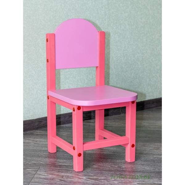 Детский стульчик для игр и занятий «Розовый фламинго» арт. SDLP-27. Высота до сиденья 27 см. Цвет розовый. - фото 1 - id-p172626232