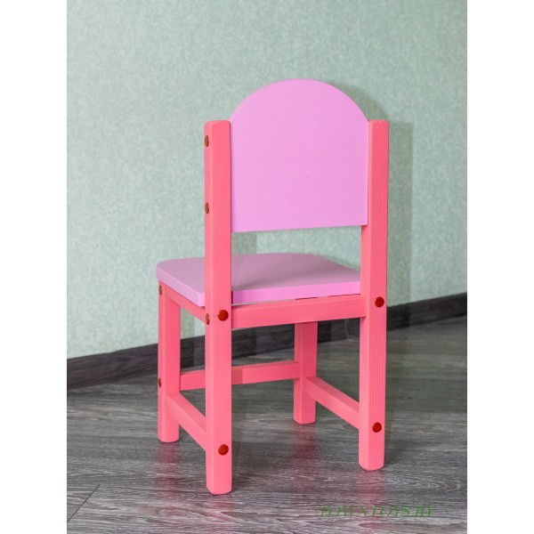 Детский стульчик для игр и занятий «Розовый фламинго» арт. SDLP-27. Высота до сиденья 27 см. Цвет розовый. - фото 2 - id-p172626232