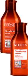Комплект Редкен Фриз Дисмис шампунь + кондиционер (300+300 ml) для гладкости и дисциплины волос - Redken Frizz