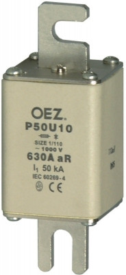 Плавкие вставки P50U10 для защиты полупроводников до 1000 V a.c. (резьбовое соединение) - фото 1 - id-p20168381