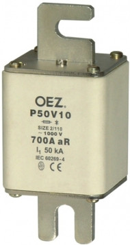 Плавкая вставка P50V10 для защиты полупроводников до 1000 V a.c. (резьбовое соединение)