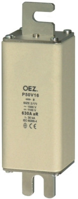 Плавкие вставки P50V16 для защиты полупроводников до 1800 V a.c. (резьбовое соединение)