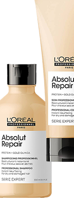 Комплект Лореаль Абсолют шампунь + кондиционер (300+200 ml) для восстановления поврежденных волос - Loreal