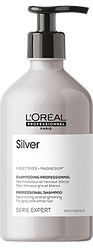 Шампунь Лореаль Сильвер для ухода за седыми и обесцвеченными волосами 500ml - Loreal Professionnel Silver
