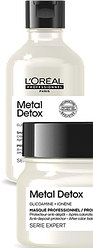Комплект Лореаль Металл Детокс шампунь + маска (300+250 ml) для восстановления окрашенных волос - Loreal