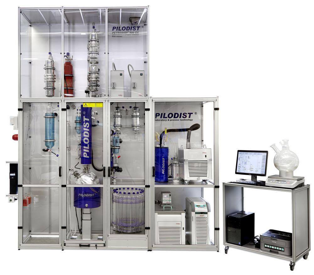 Автоматизированный аппарат для вакуумной разгонки нефти PILODIST PETRODIST 100 CC-6L - фото 1 - id-p172653427