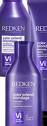 Комплект Редкен Колор Экстэнд Блондаж шампунь + кондиционер + маска (300+250+250 ml) с ультрафиолетовым