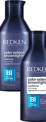 Комплект Редкен Колор Экстэнд Браунлайтс шампунь + кондиционер (300+300 ml) с синим пигментом - Redken Color - фото 1 - id-p166875518