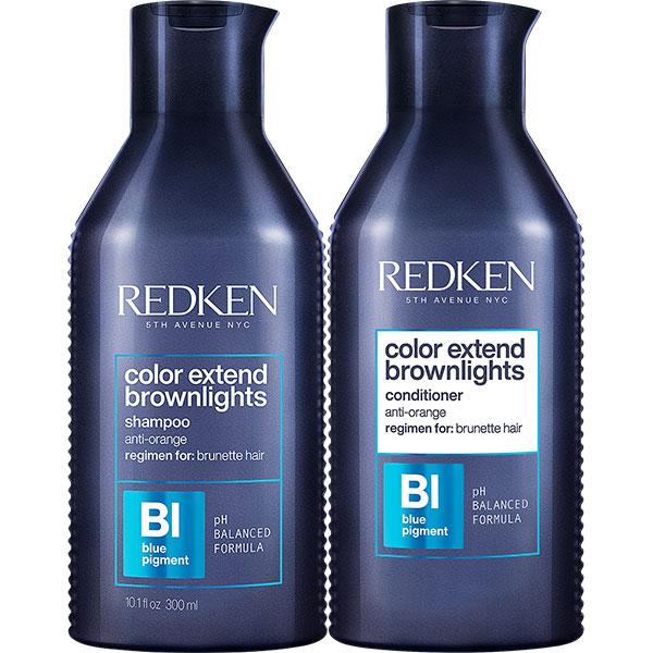 Комплект Редкен Колор Экстэнд Браунлайтс шампунь + кондиционер (300+300 ml) с синим пигментом - Redken Color - фото 2 - id-p166875518