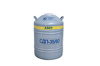 Промышленный сосуд Дьюара для хранения жидкого азота без канистр Гелиймаш СДП-35/60 (35 л, d горла 58 мм)