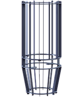 Сетка на трубу под шибер 130 (320*740) AVANGARD 30/35/40 Тюльпан